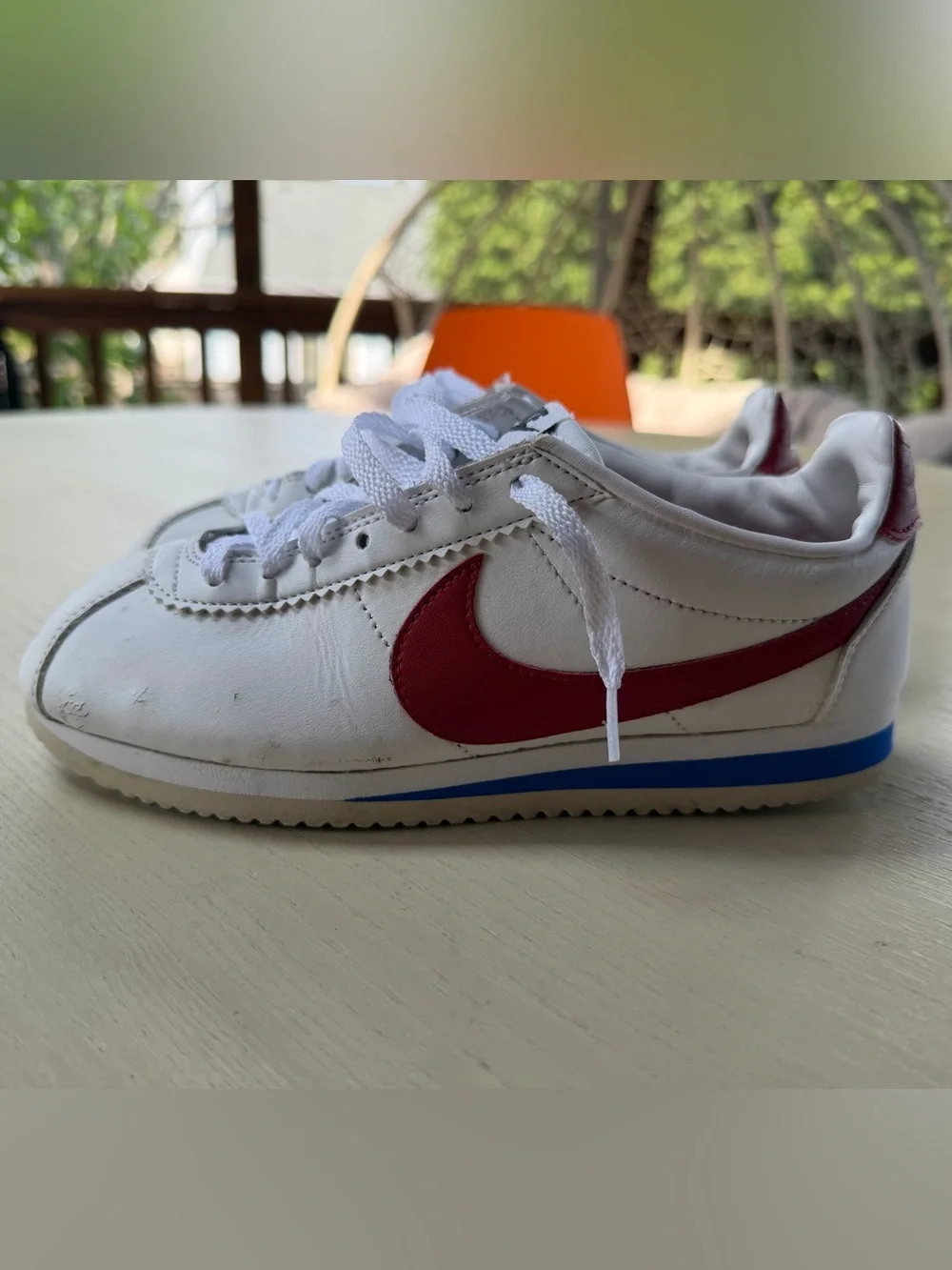 Nike Classic Cortez Forrest Gump USA Olympic Red White Blue 807471-103 Sz 6